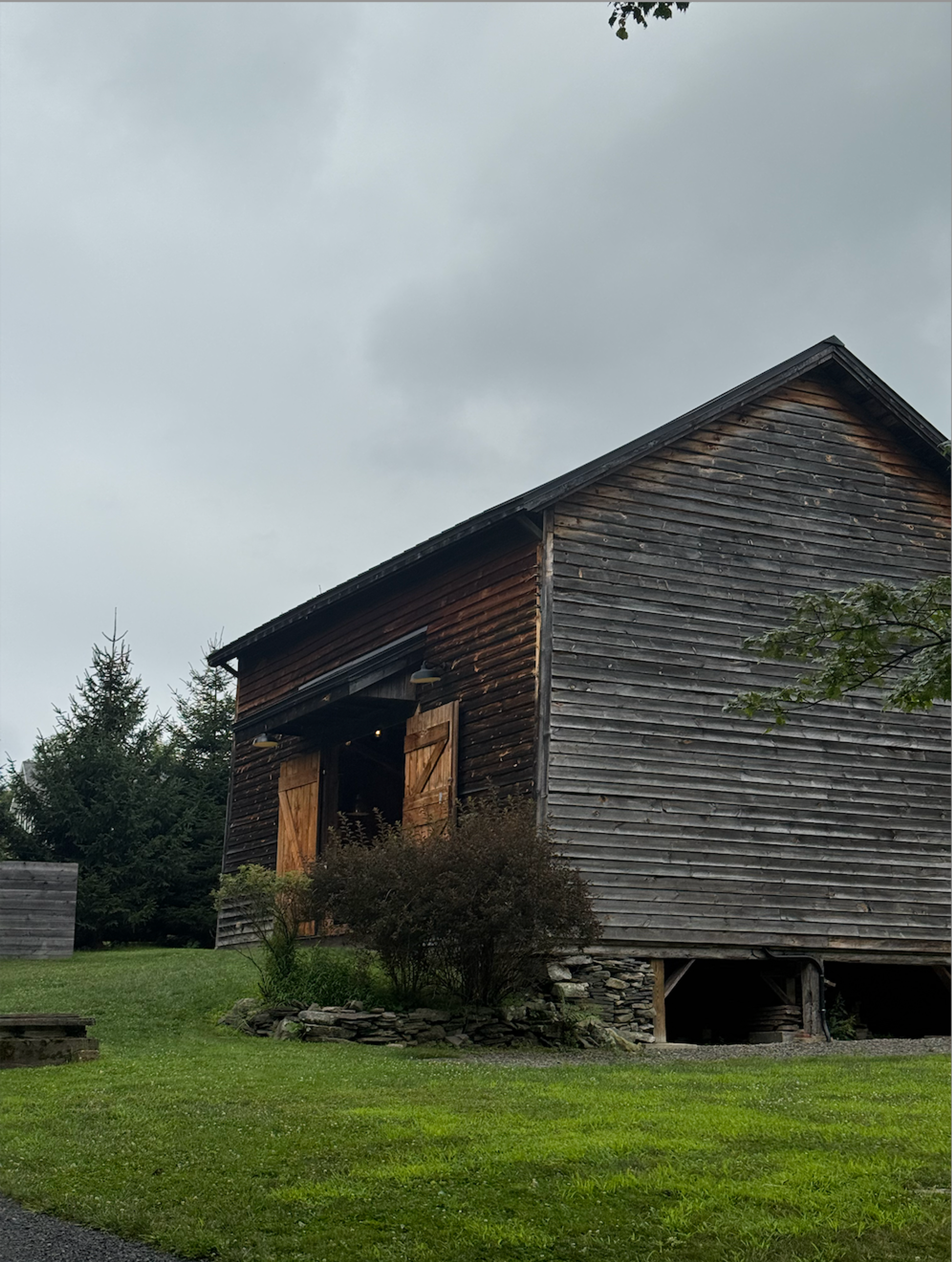 outside side of barn