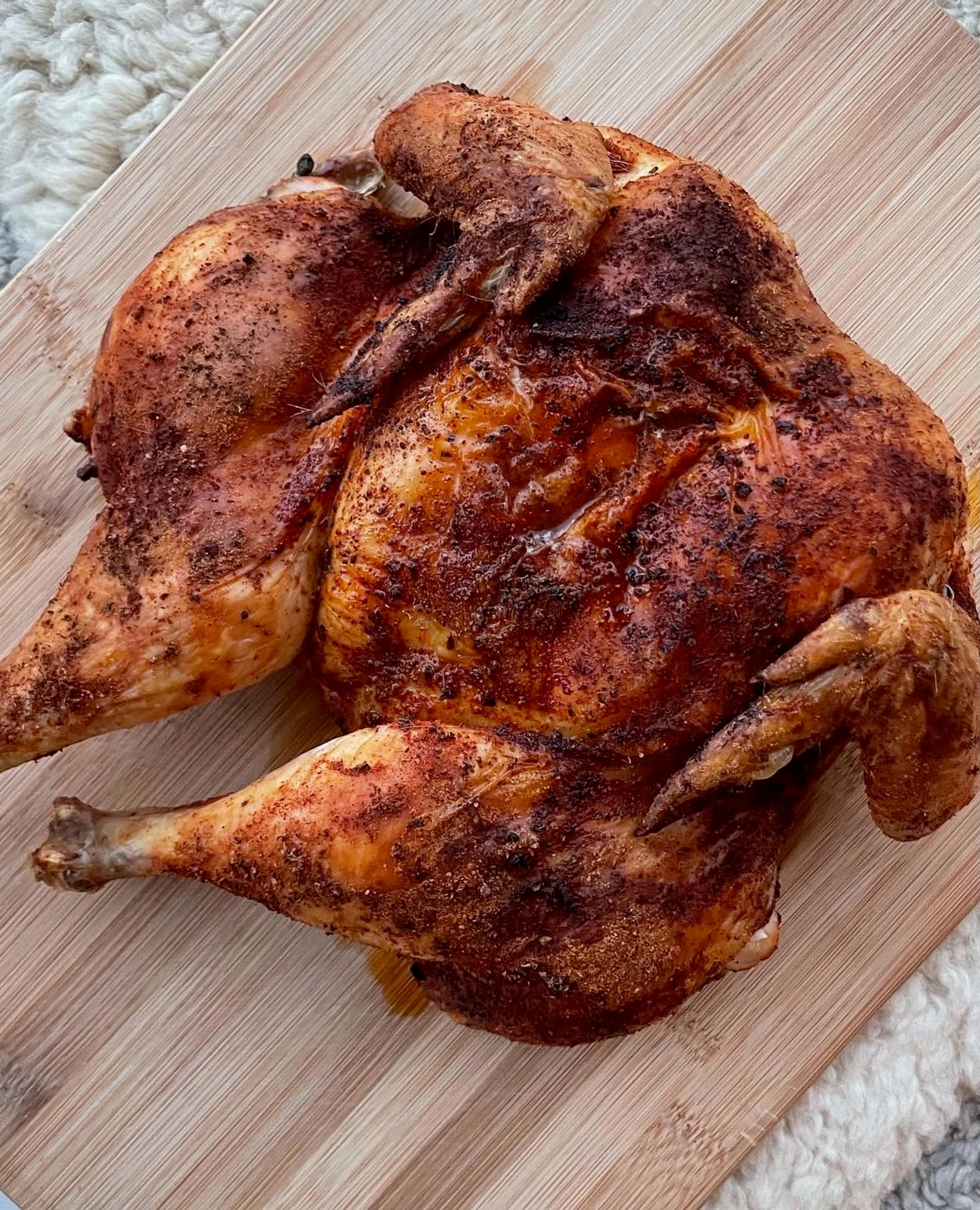 another angle of roast chicken