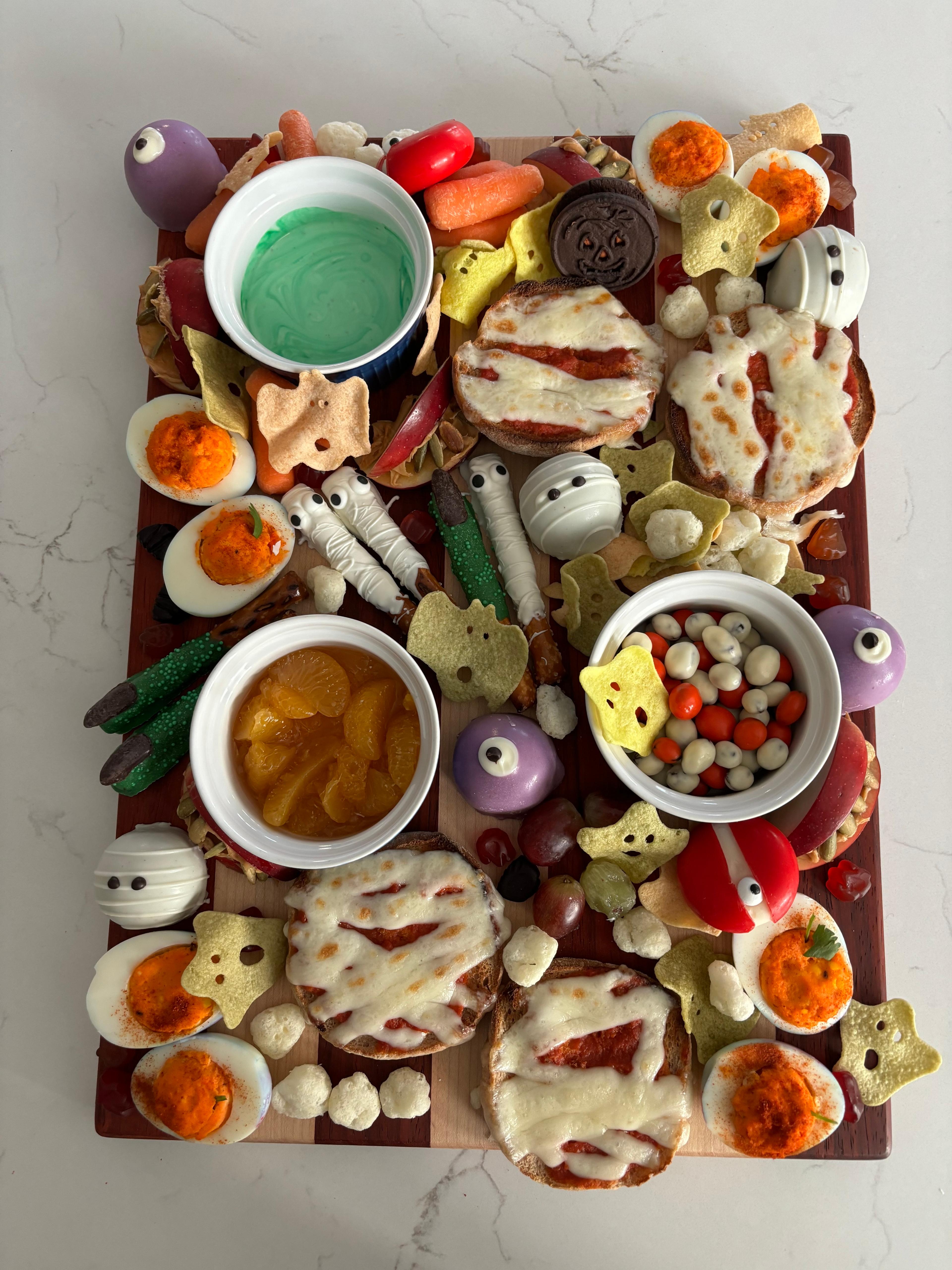 Halloween snack plate
