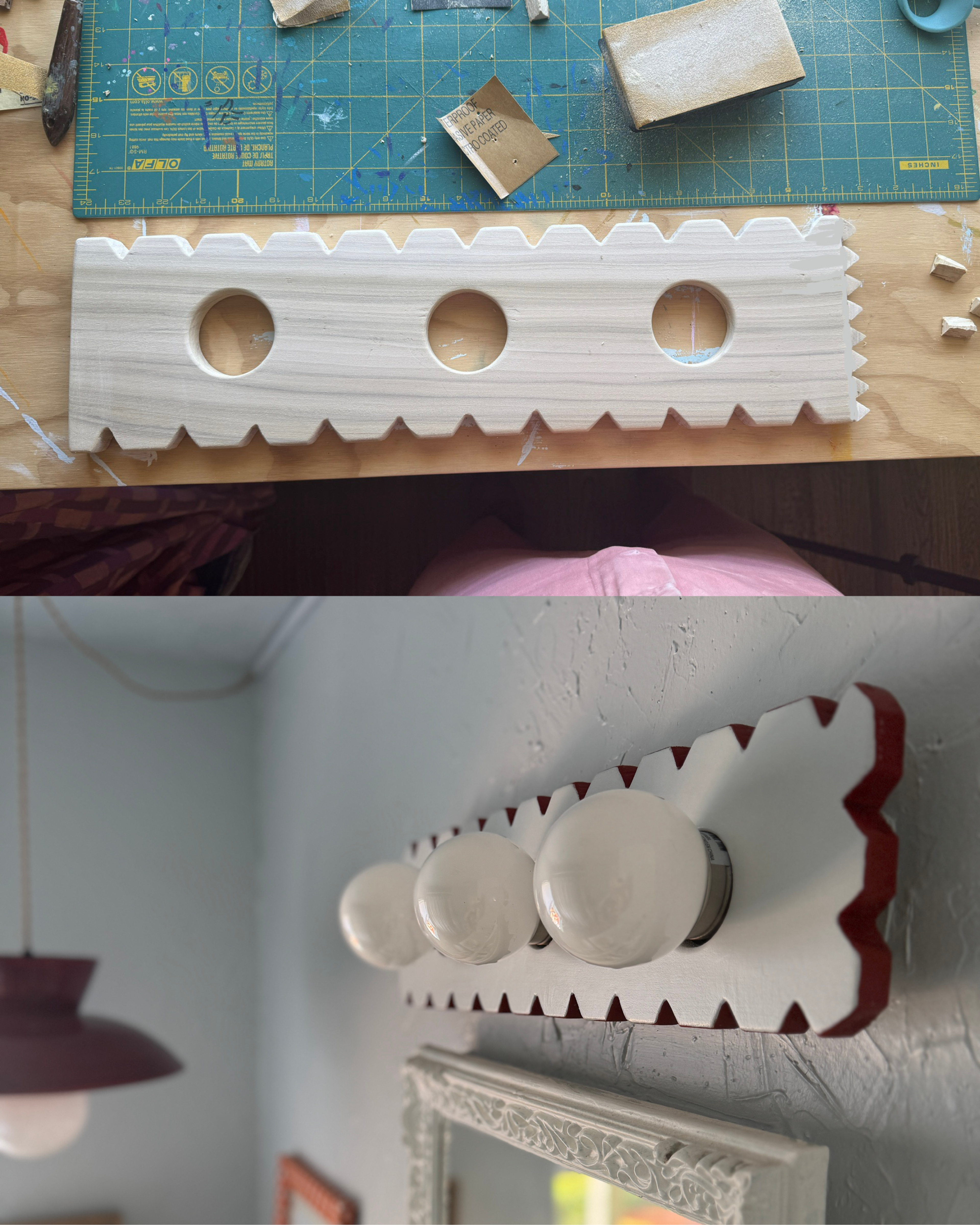 DIY sconce cover