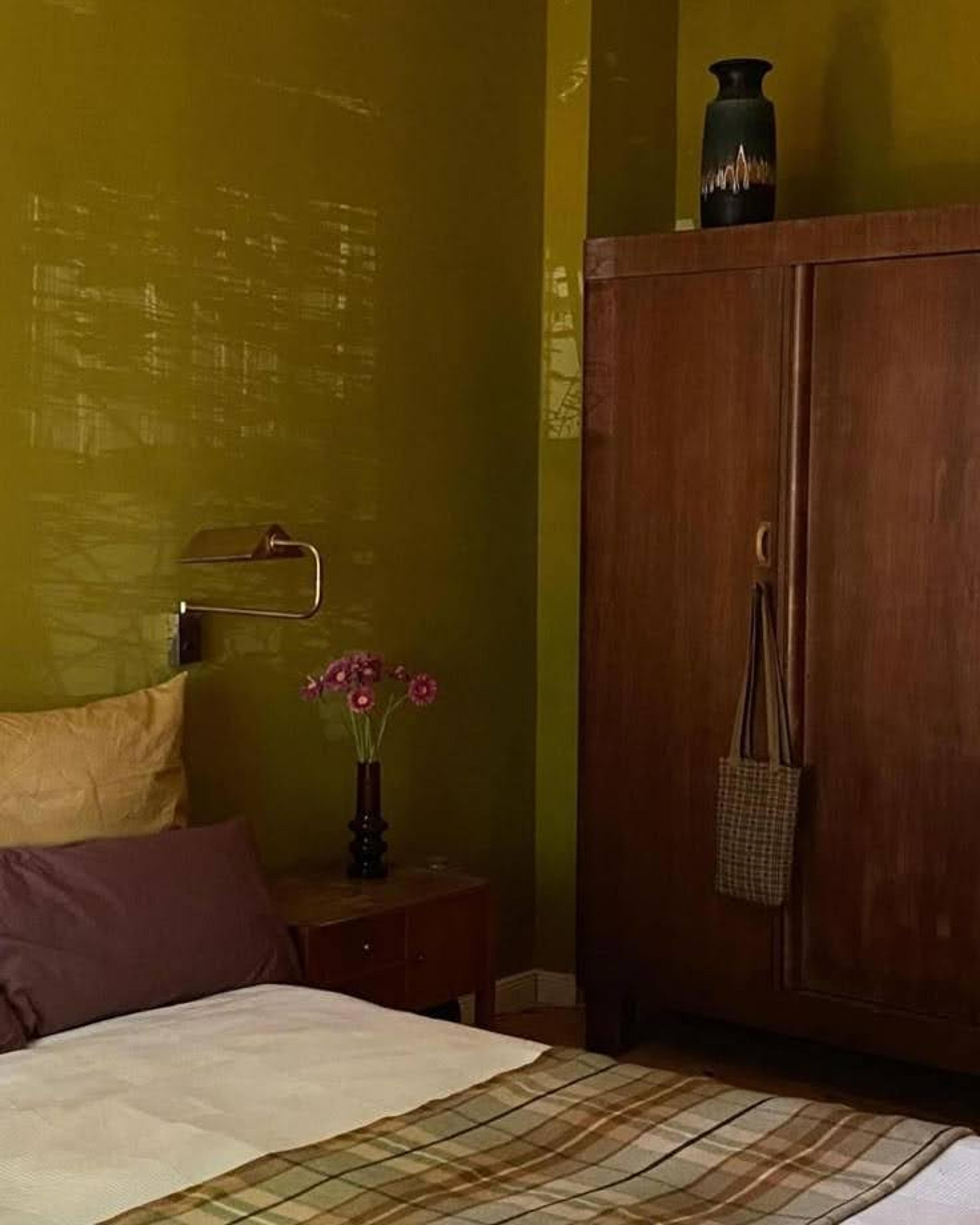 chartreuse wall