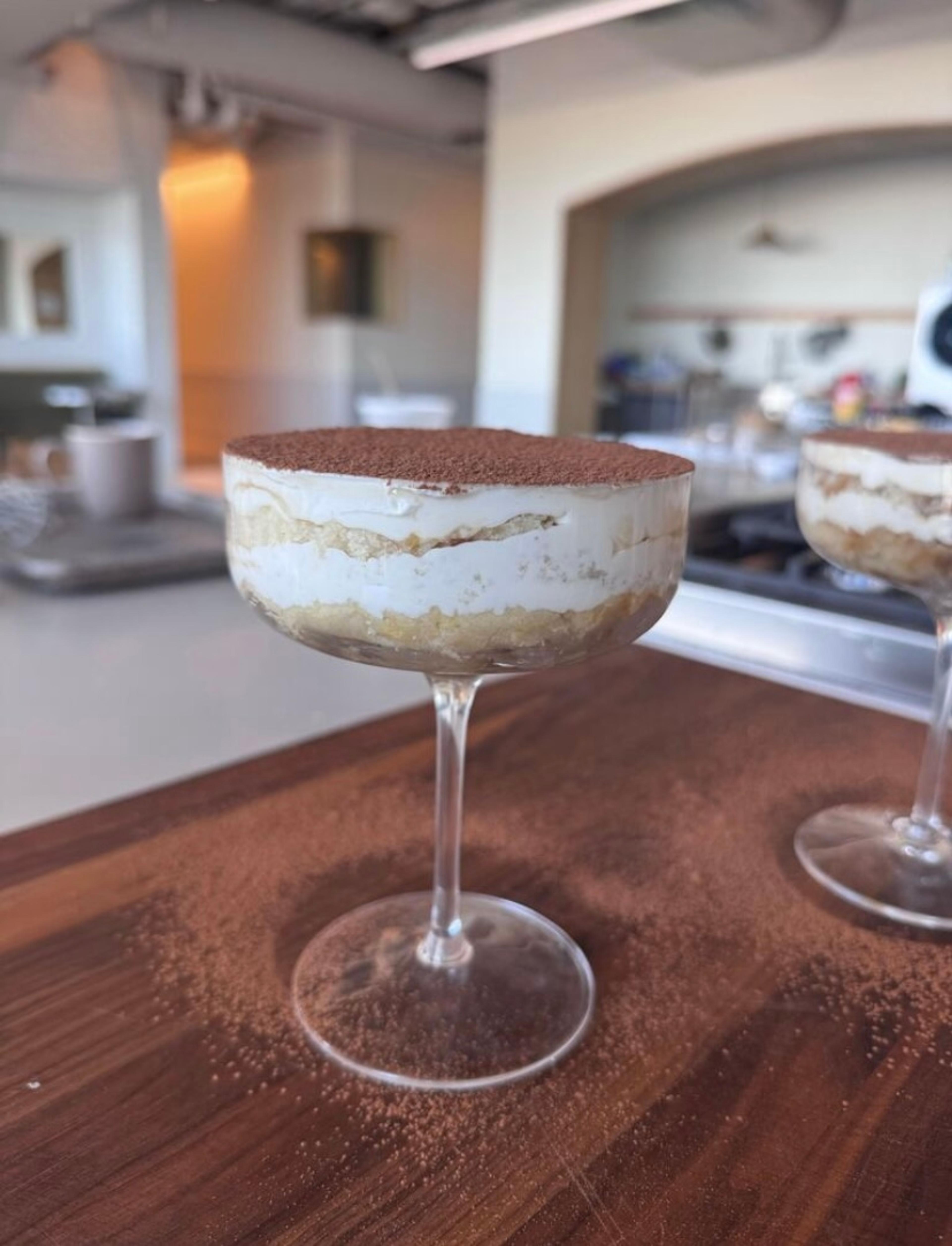 Tiramisu in Coupe Glasse