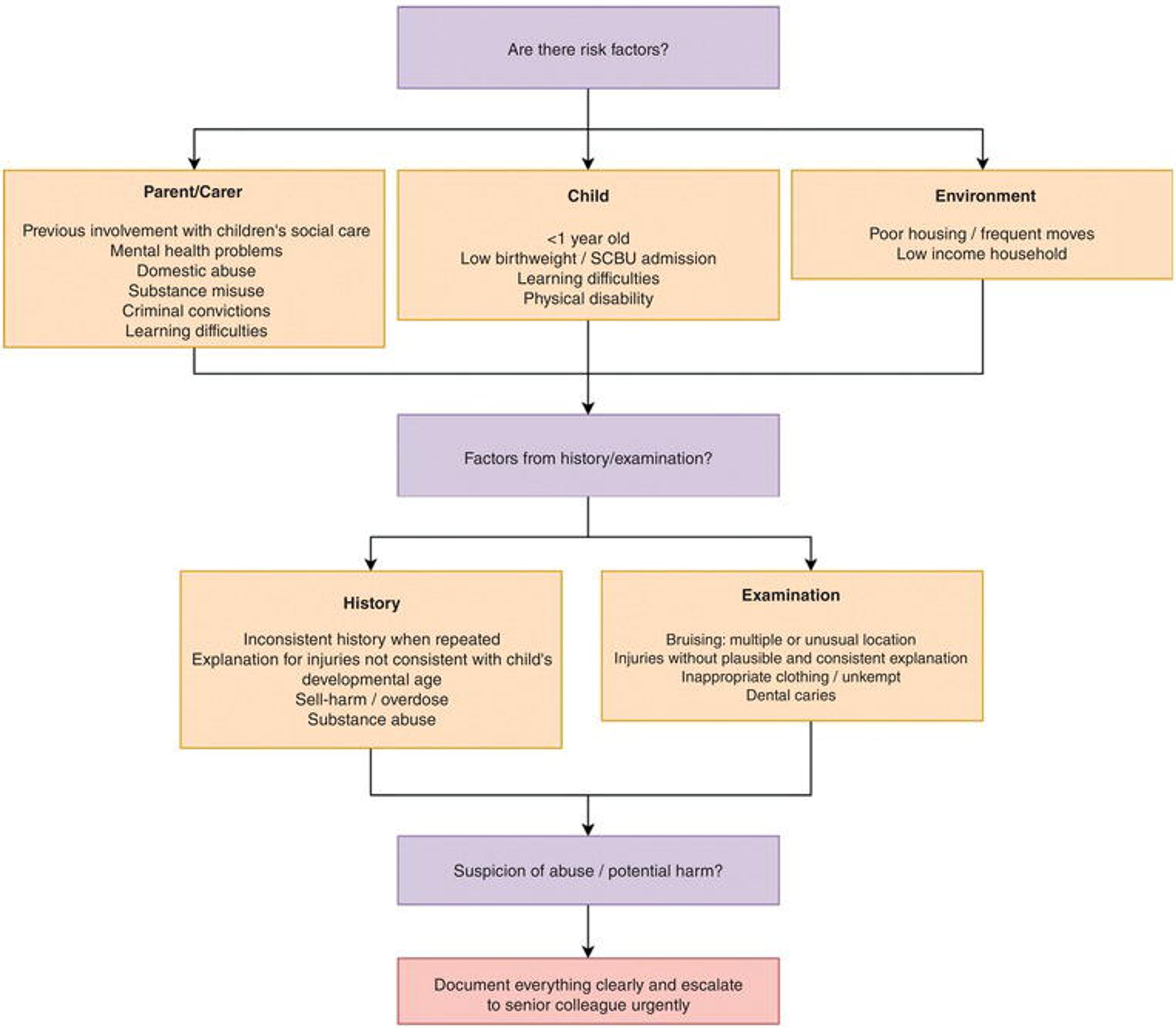 Factors to consider when assessing the probability of safeguarding issues.