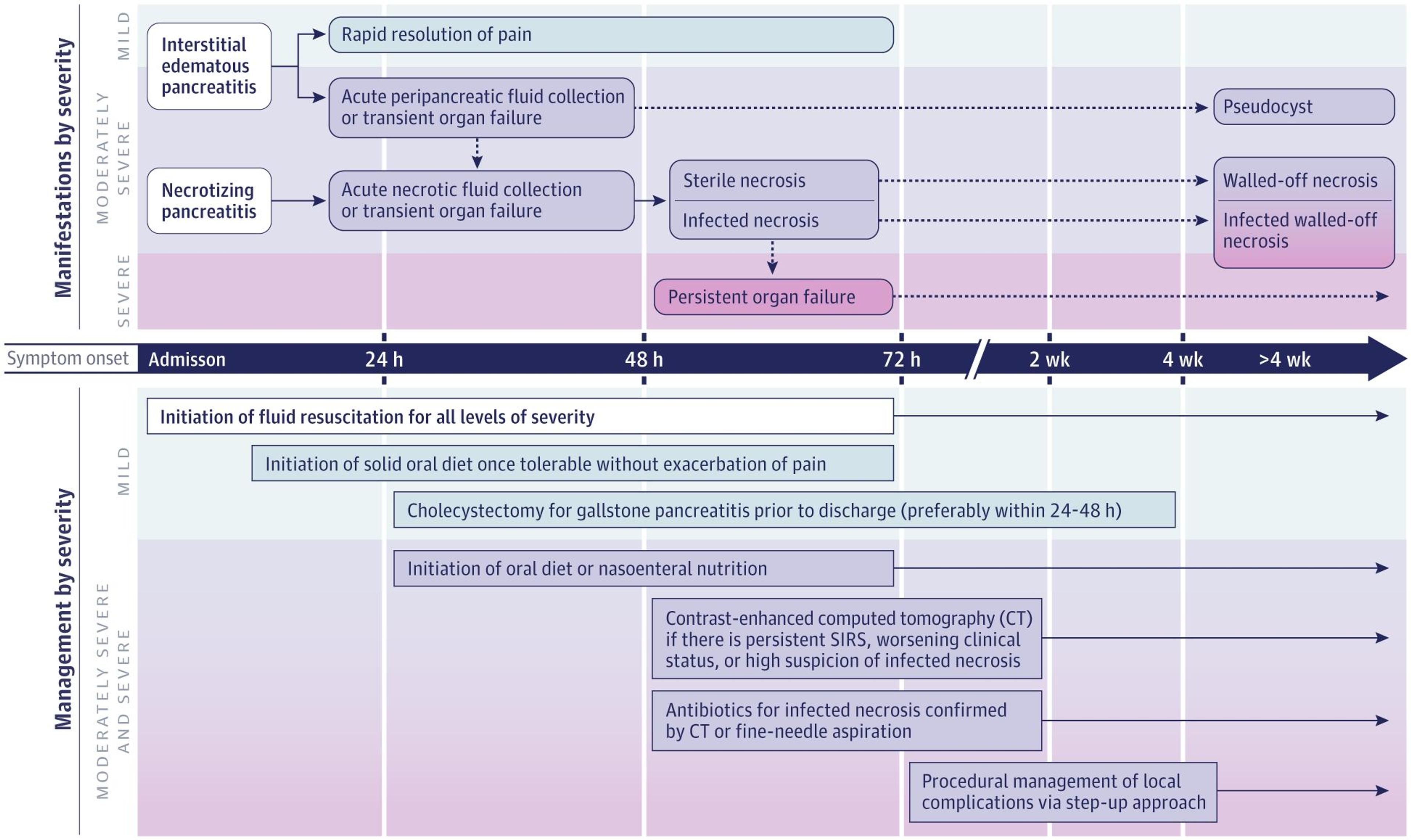 Timeline, Manifestations, and Management of Acute Pancreatitis