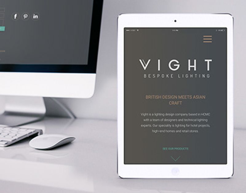 Vight Bespoke Lighting Rebrand
