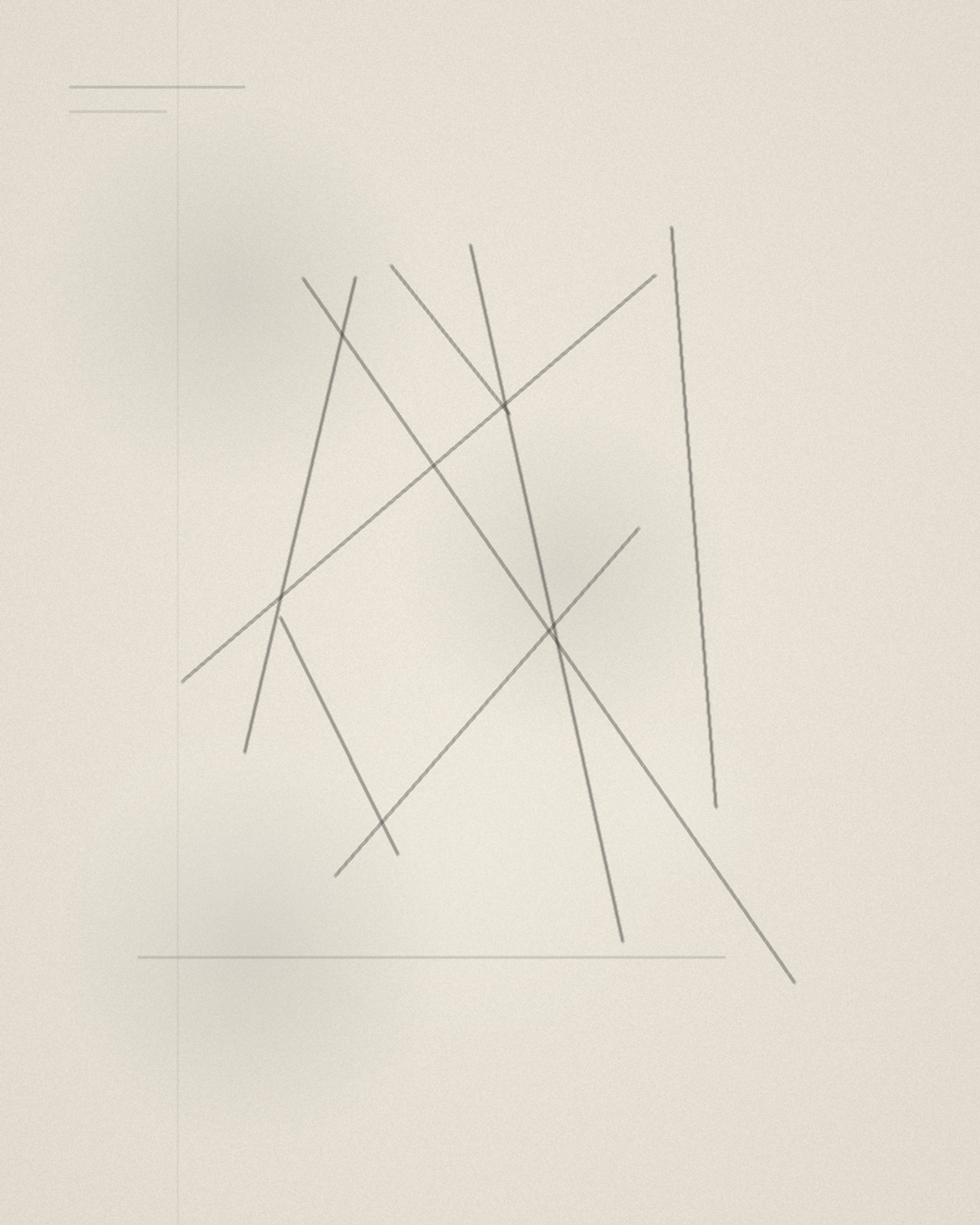Steel Line on Paper