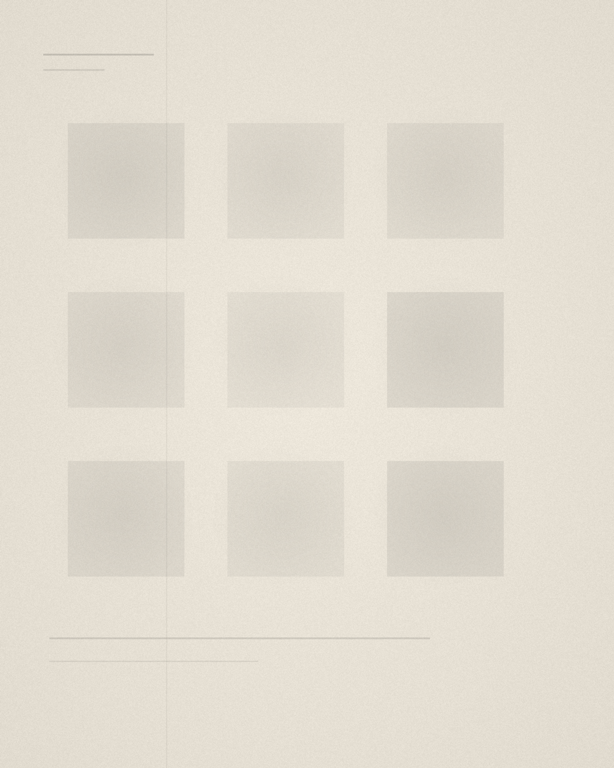 Contact Sheet for a Quiet Wall