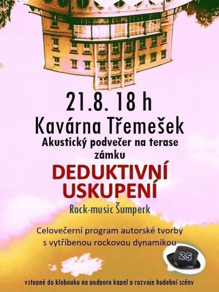 Plakát koncertu Deduktivní uskupení — 21. 8. 2026 v 18:00