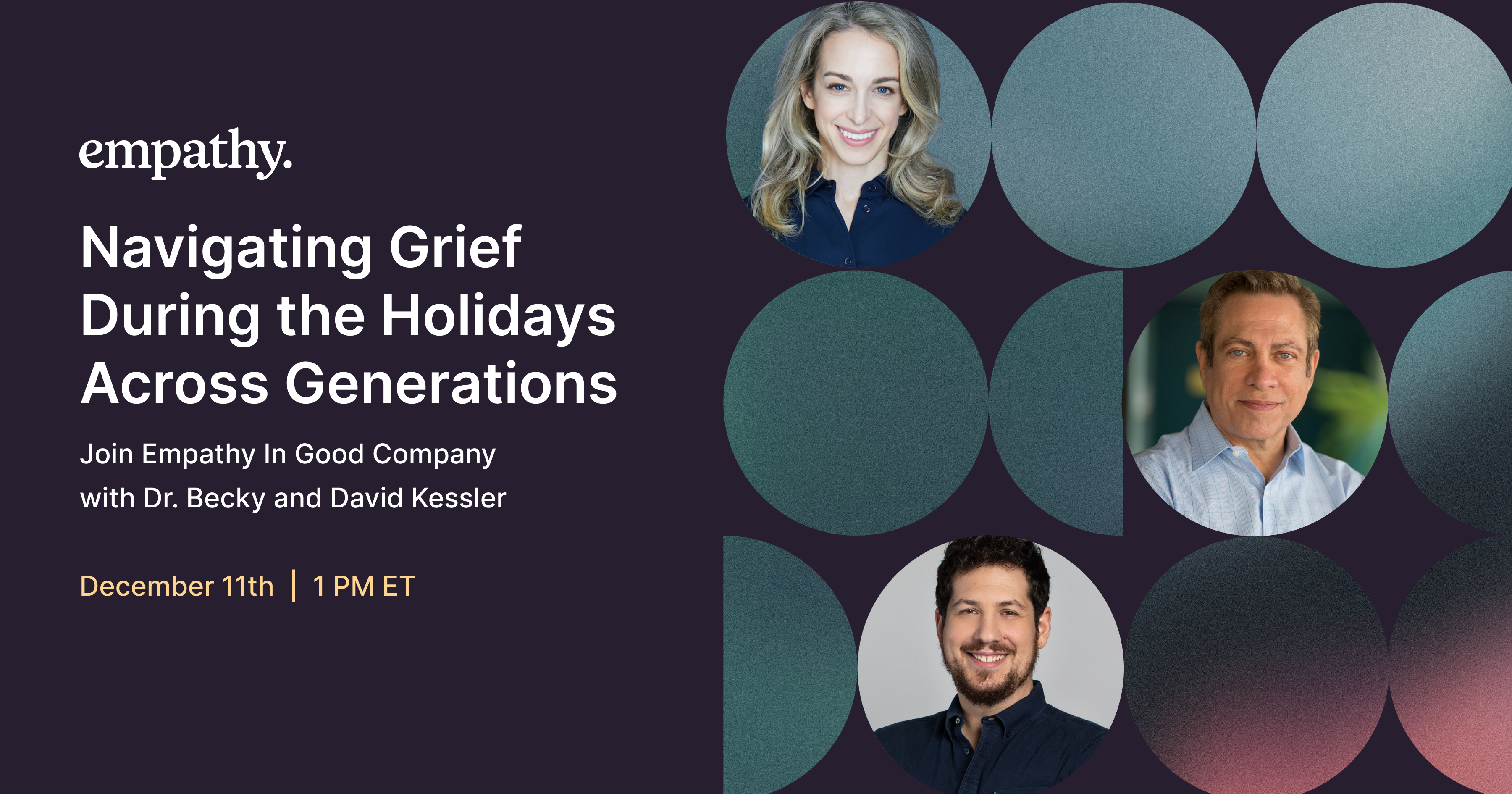 Navigating Grief During the Holidays | In Good Company | Empathy