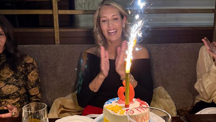 Leah Phillips celebrating six years without cancer.