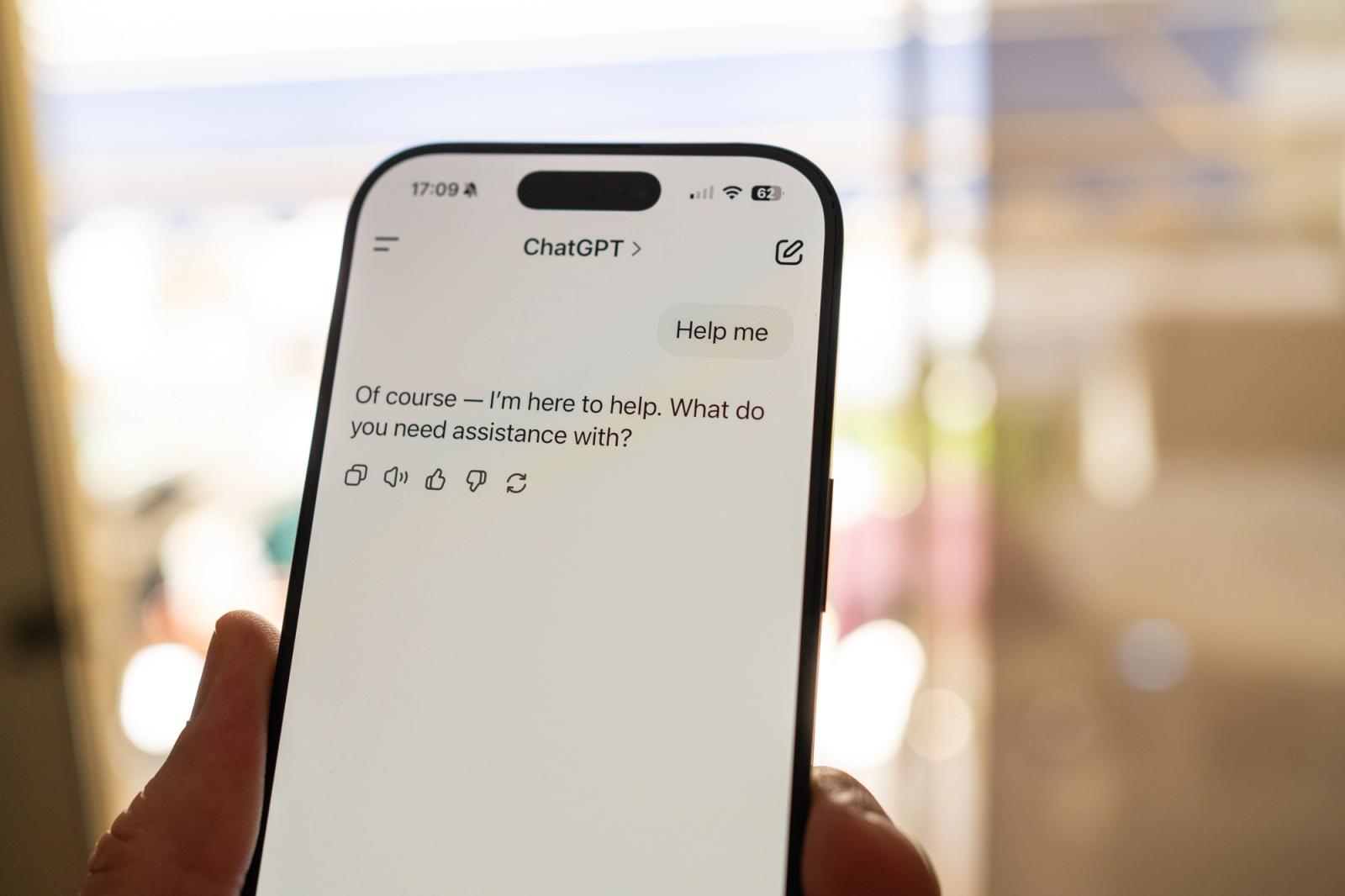 A close up image of an iPhone with ChatGPT on the screen, featured on an unbiased Canadian news source