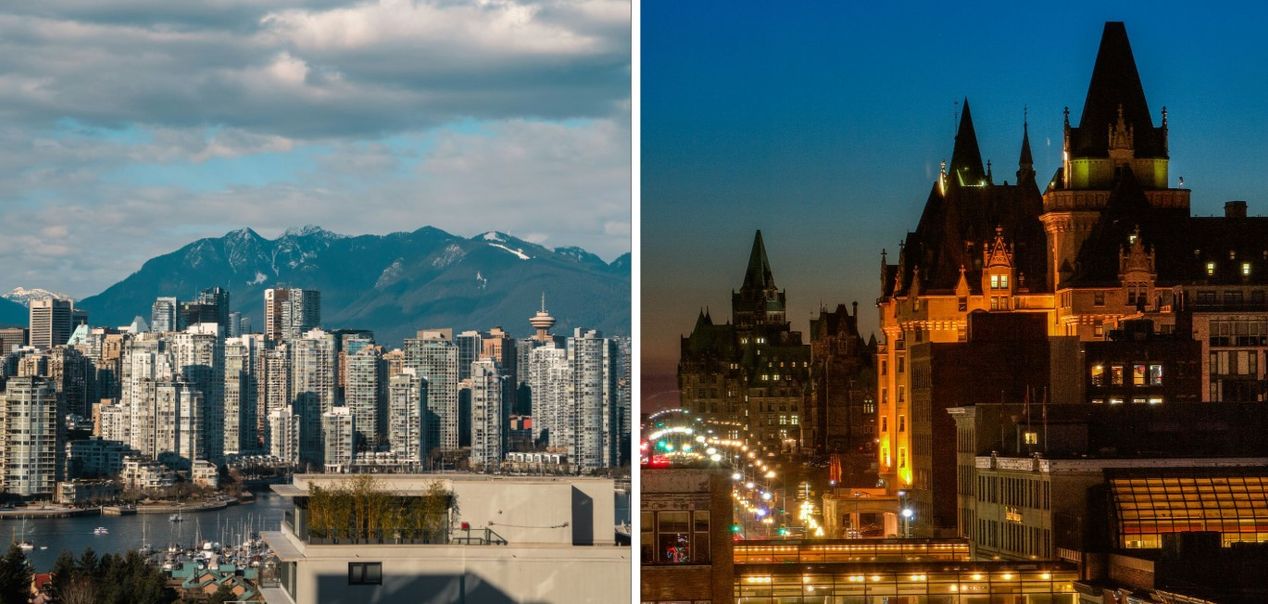 The skylines of Vancouver and Ottawa covered on an unbiased news source