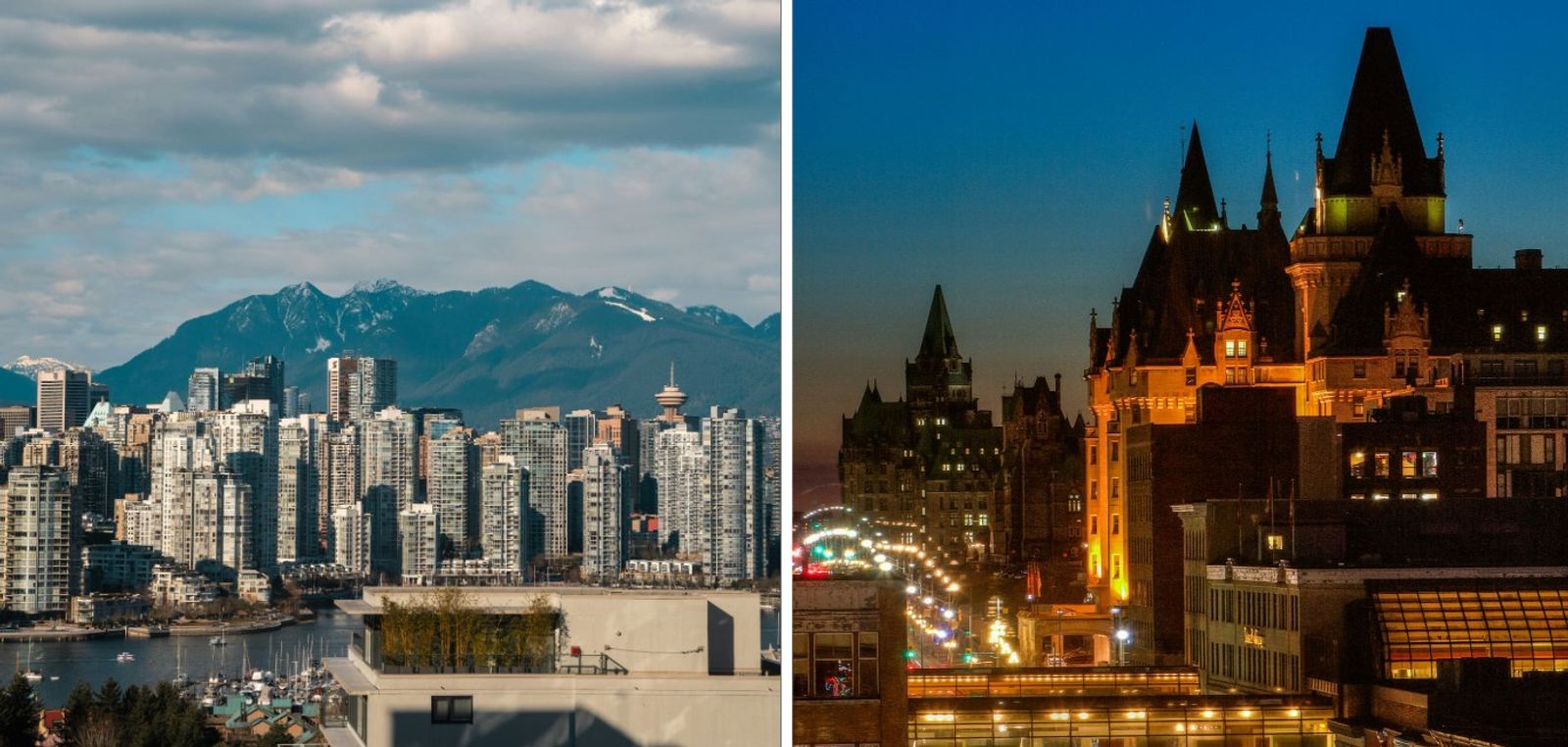 The skylines of Vancouver and Ottawa covered on an unbiased news source