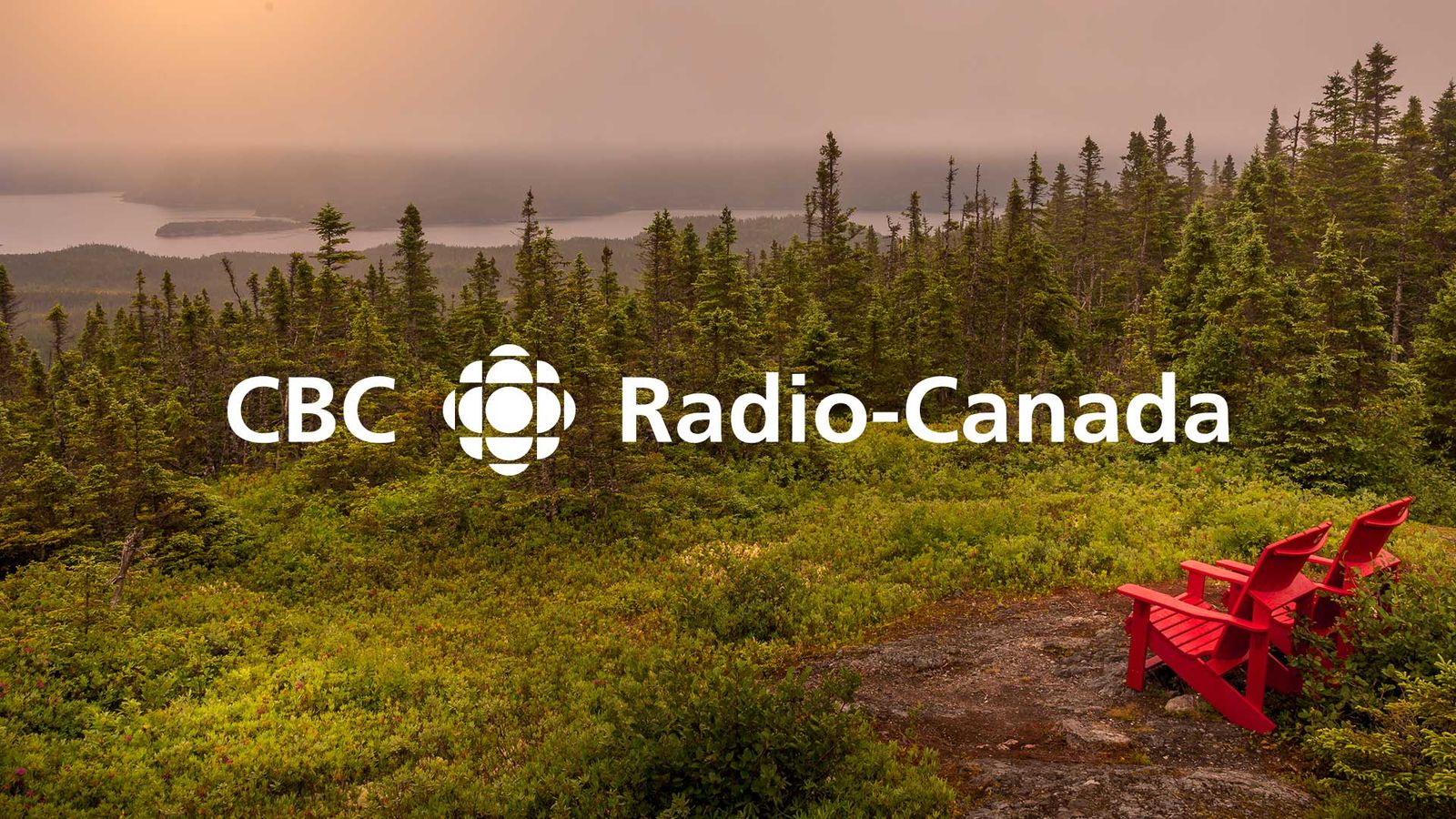 CBC Radio-Canada logo on a scenic background shown on a Canadian news website