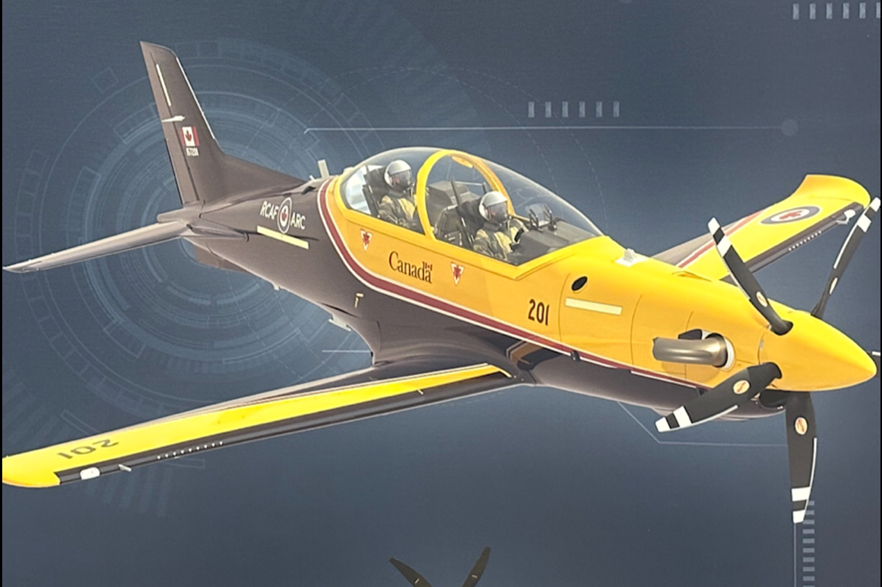A rendering of the new CT-157 Siskin II airplane that will replace the existing jets flown by the Snowbirds