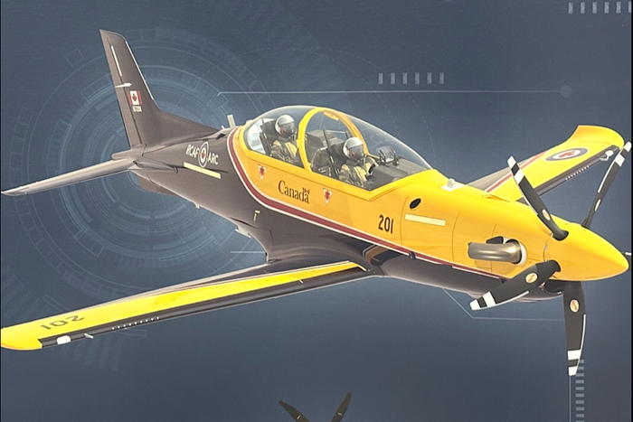 A rendering of the new CT-157 Siskin II airplane that will replace the existing jets flown by the Snowbirds