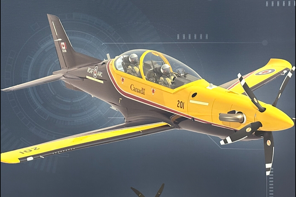 A rendering of the new CT-157 Siskin II airplane that will replace the existing jets flown by the Snowbirds