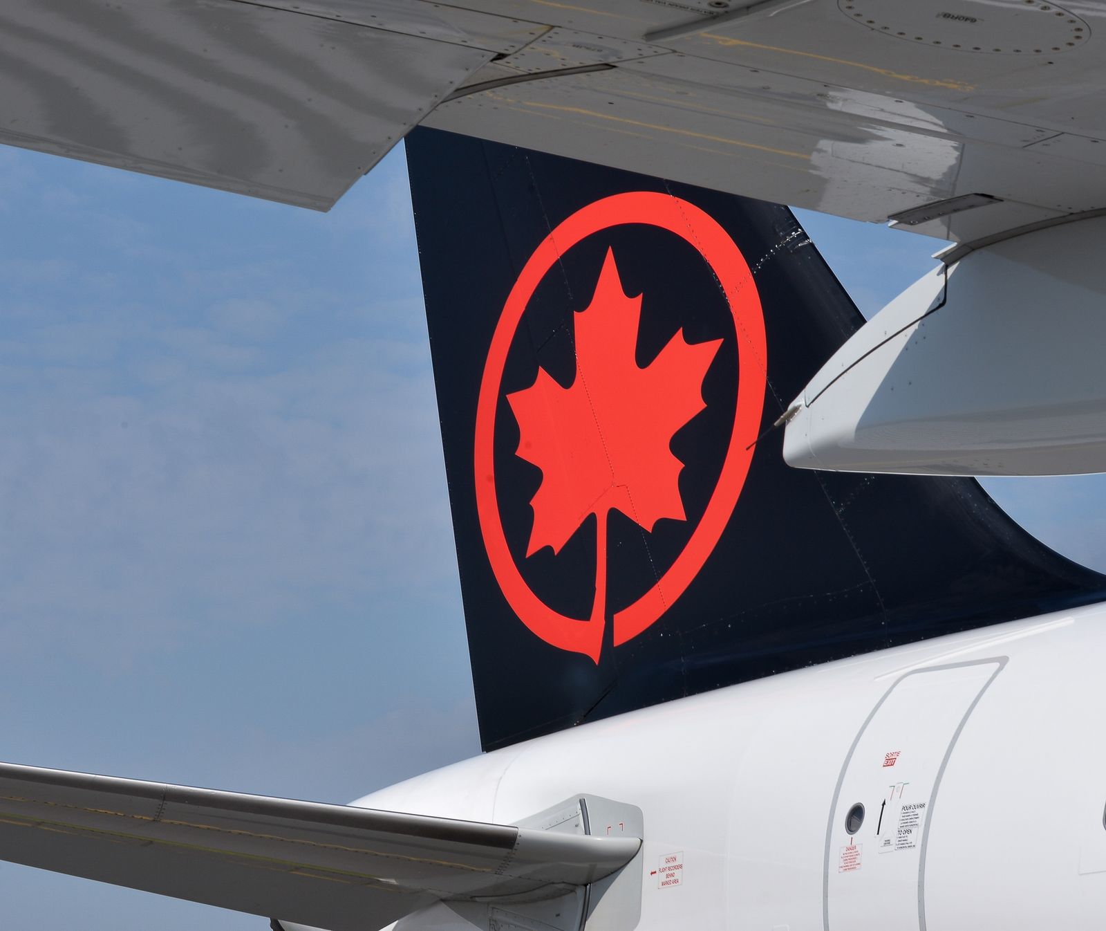 Air Canada aircraft on the tarmac