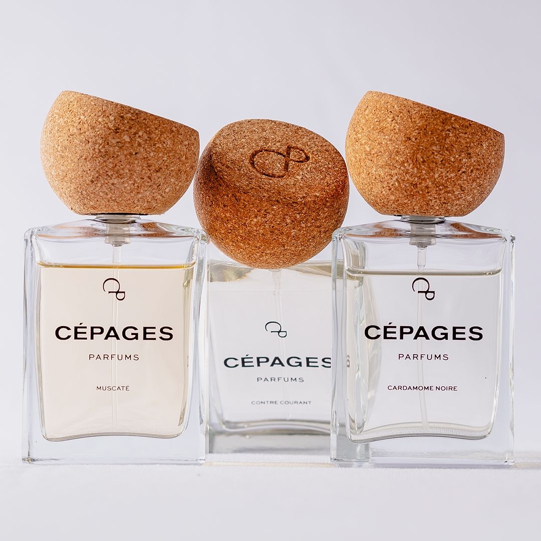 Cepages with her amazing Trio of Perfume Bottles – exhibitor at Polaris Olfactive Week