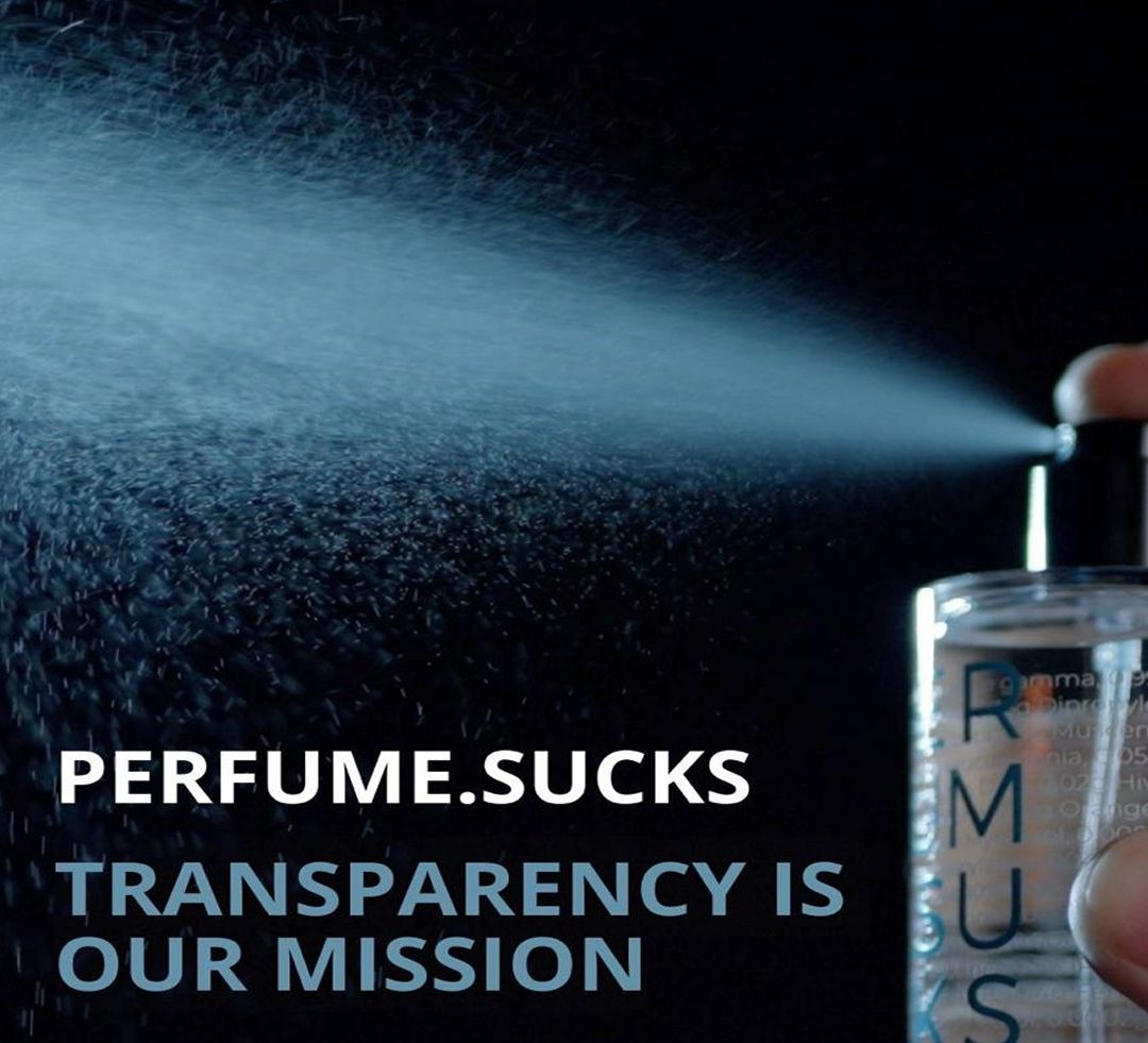 Perfume Sucks with their slogan: "Transparency is our mission"– exhibitor at Polaris Olfactive Week