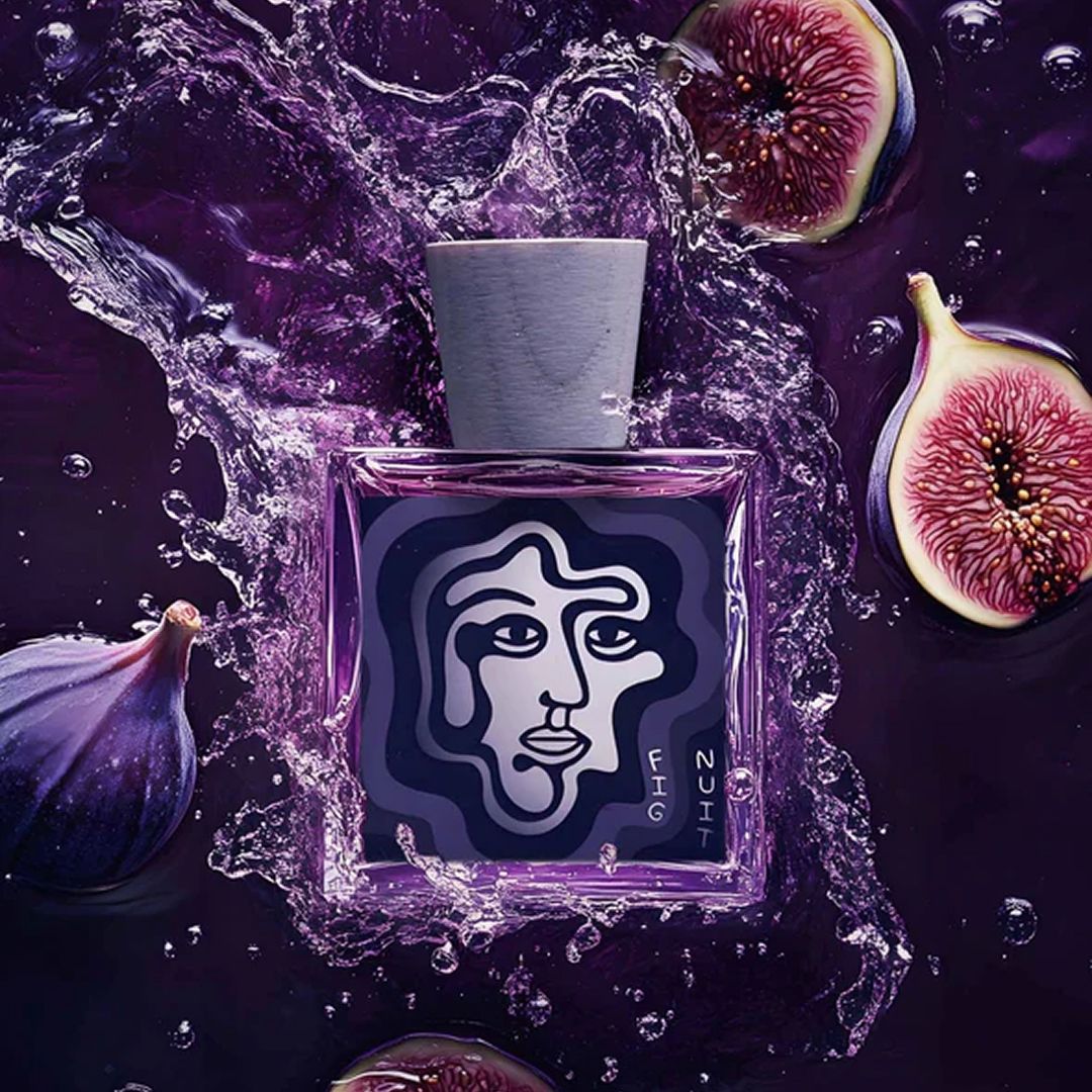 Carl Kling with Fig Nuit Perfume Bottle– exhibitor at Polaris Olfactive Week