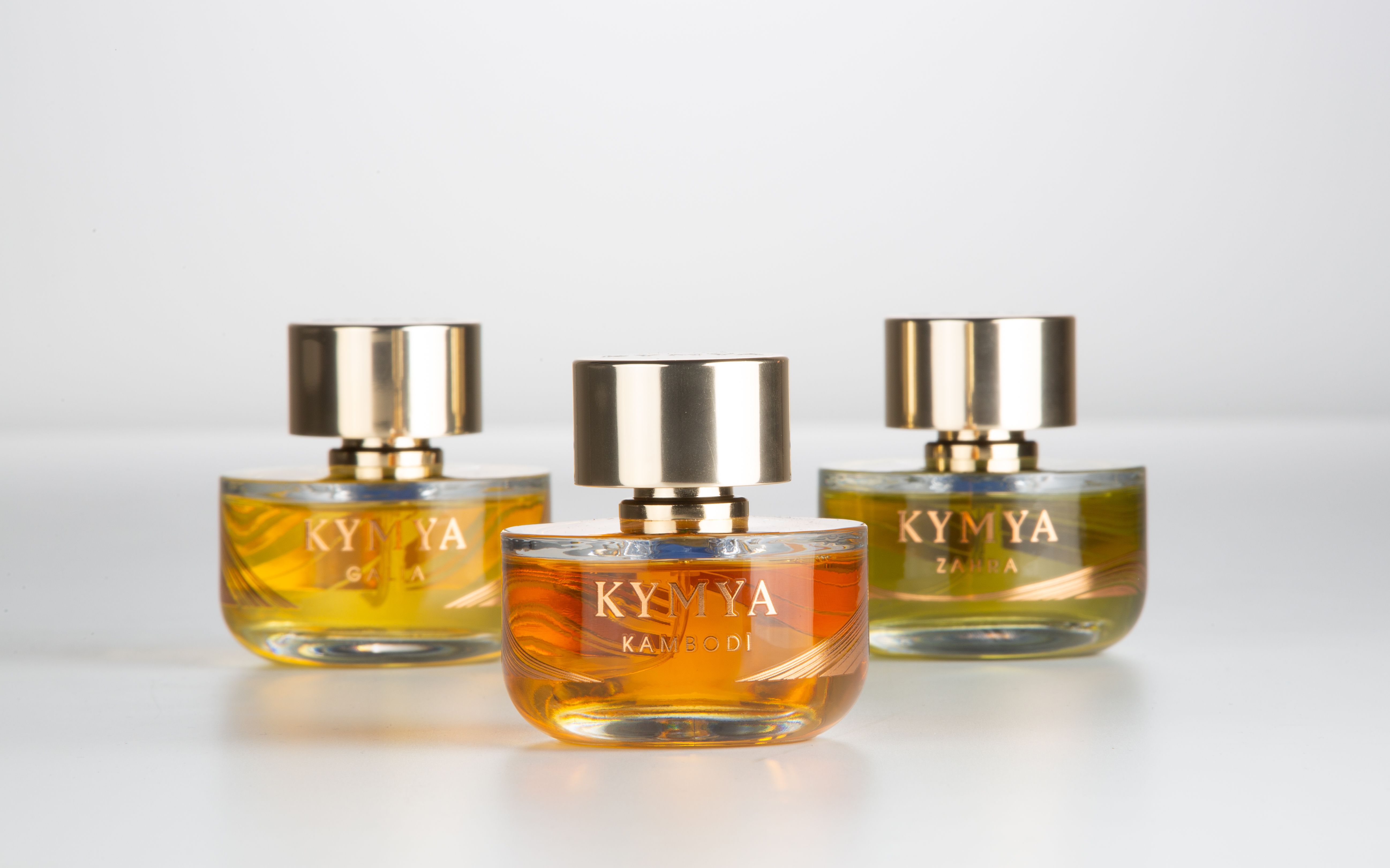 Kymya with his stunning perfume collection trio – exhibitor at Polaris Olfactive Week