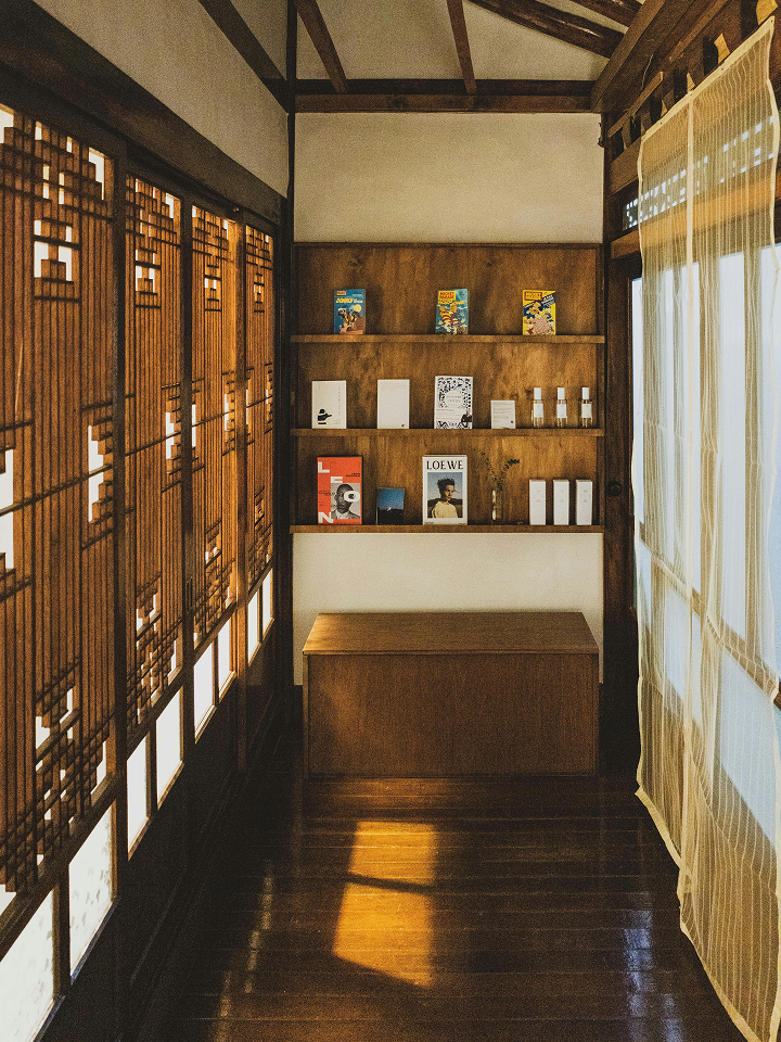 Hallway of a traditional Hanok in Korea