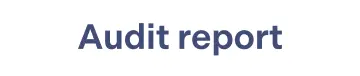 Audit report