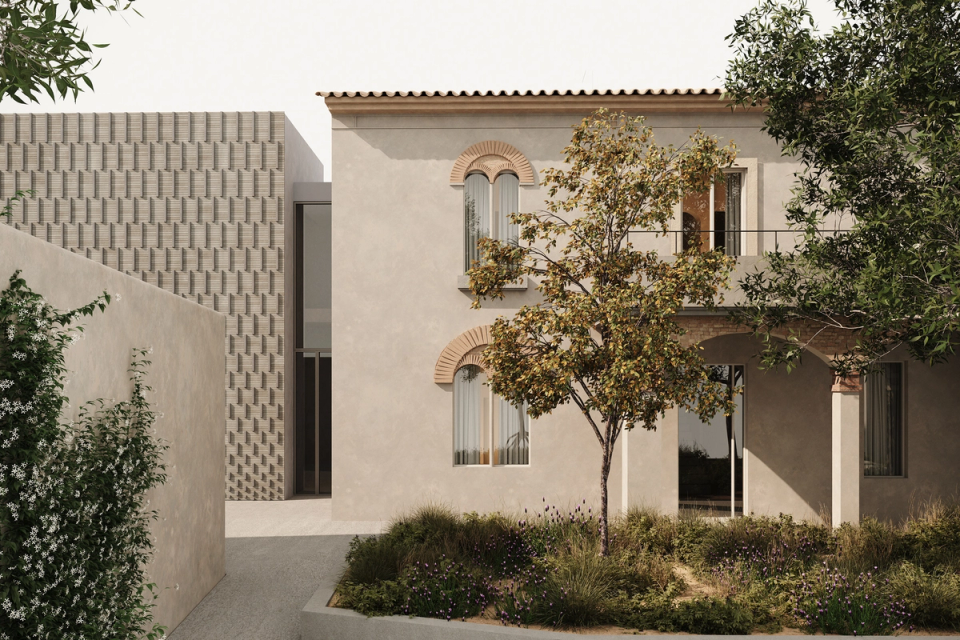 The rehabilitation of the old rectory in Serinyà restores the heritage value of the original building through a respectful and contemporary intervention. The new extension dialogues with the existing architecture through materials, textures, and proportions integrated with the surroundings. The project seeks to preserve the memory of the place while adapting it to new uses and contemporary needs.