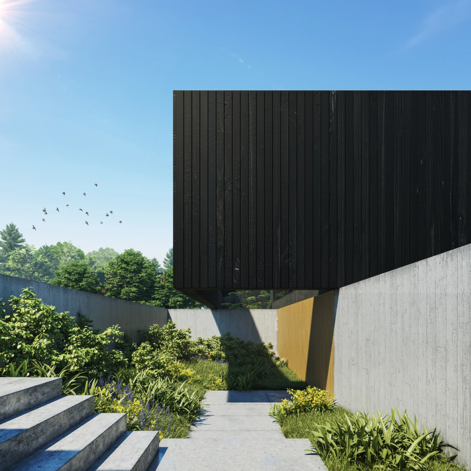 House in front of the lake Leman