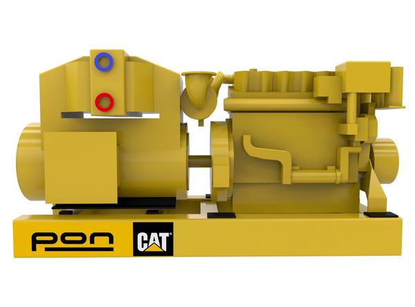 CAT C18 - Propulsion genset - 565 eKW 1800 RPM