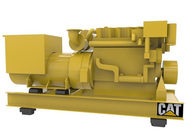 CAT C18 - Auxiliary genset - 565 eKW 1800 RPM