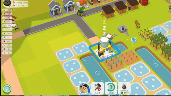 Blowing up a Town Star Water Facility when it's no longer needed