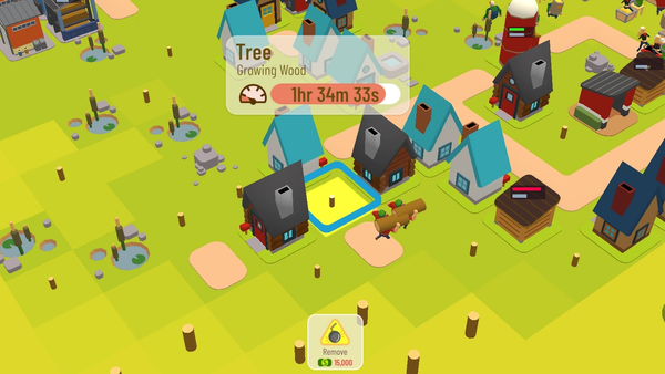 Town Star trees are affected by shade and wind block