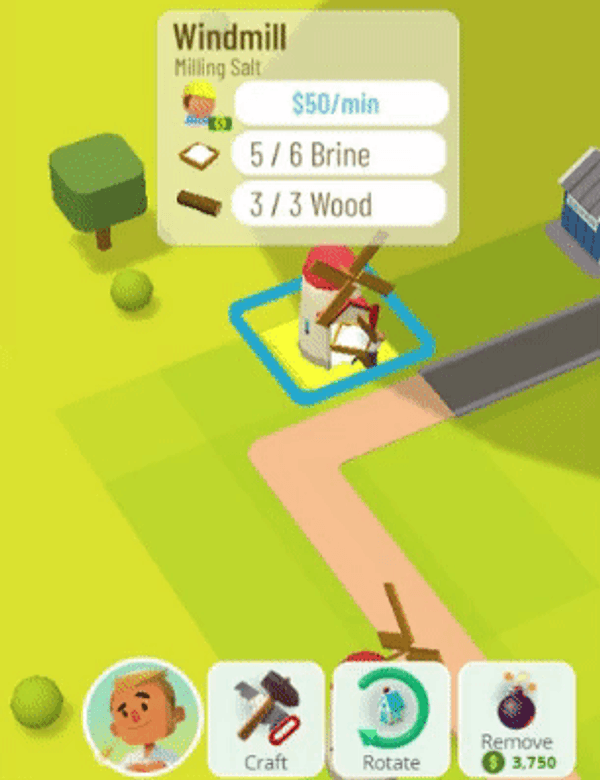 Some Town Star demolition earns you money