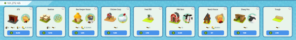 These are the buildings and units in the Town Star Ranch category.