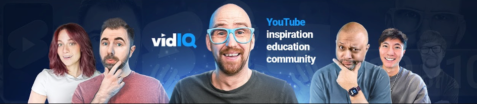vidIQ YouTube channel banner