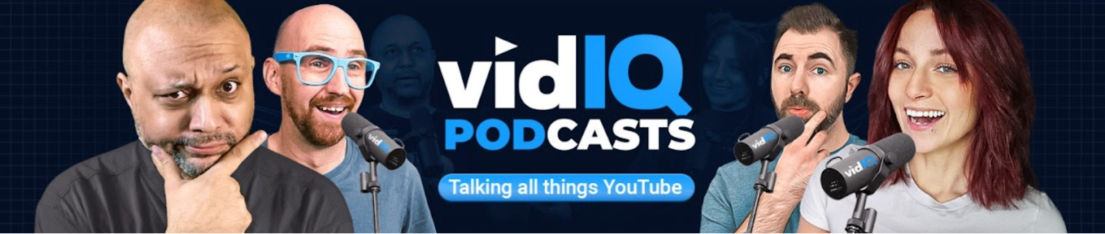 vidIQ Podcasts Channel banner