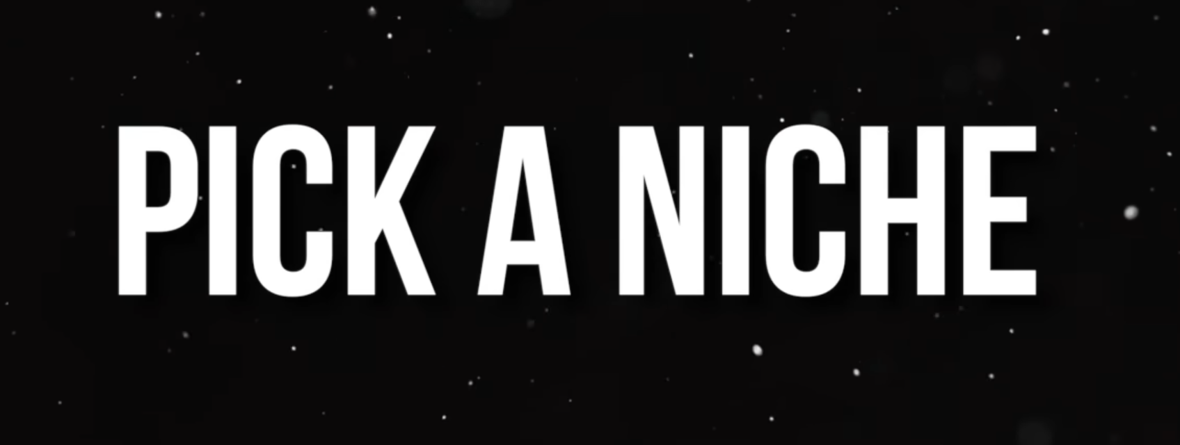 choose a YouTube channel niche