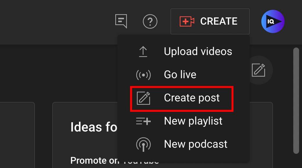 creating community post