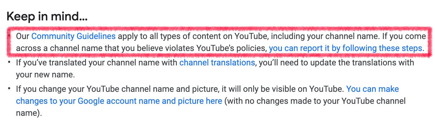 Youtube™ show name instead of handle