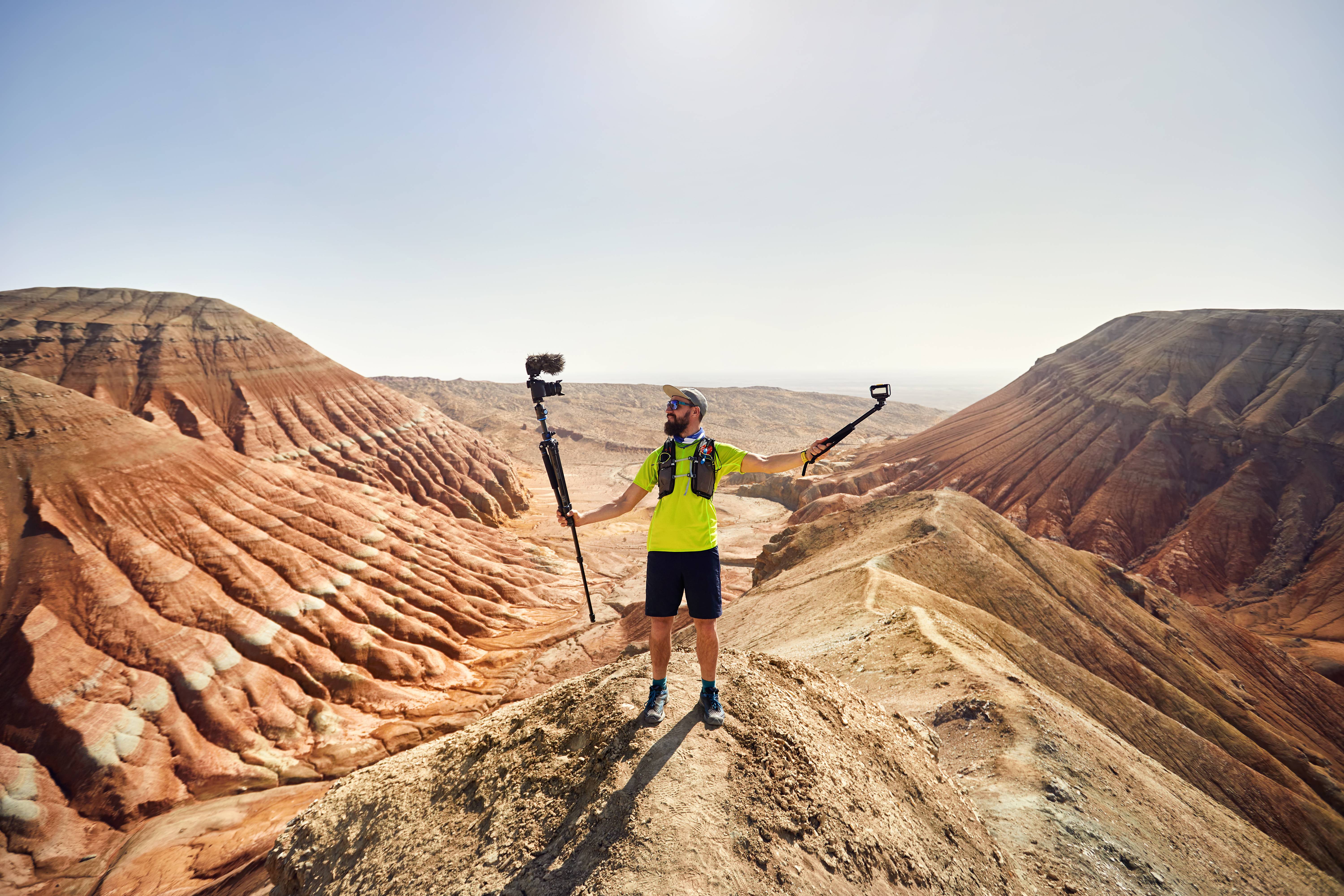 A Travel vlogger