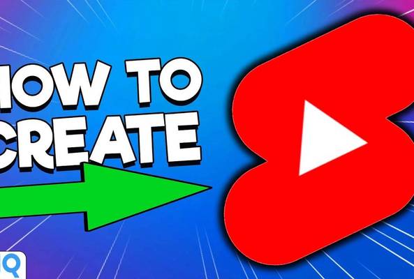 How to create YouTube Shorts tutorial with vidIQ logo and green arrow on blue background