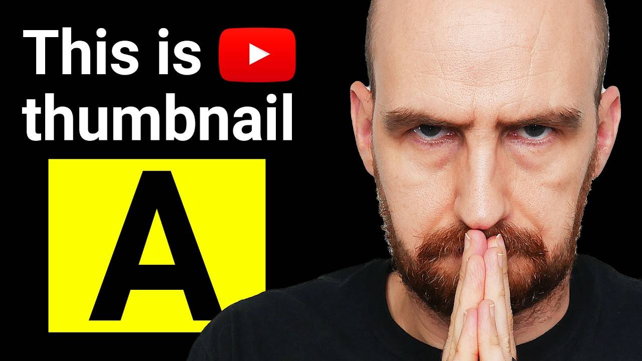 A thumbnail with the words this is thumbnail A