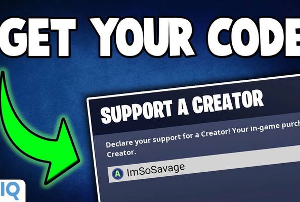 Support a creator code ImSoSavage for in-game purchases with green arrow and vidIQ logo