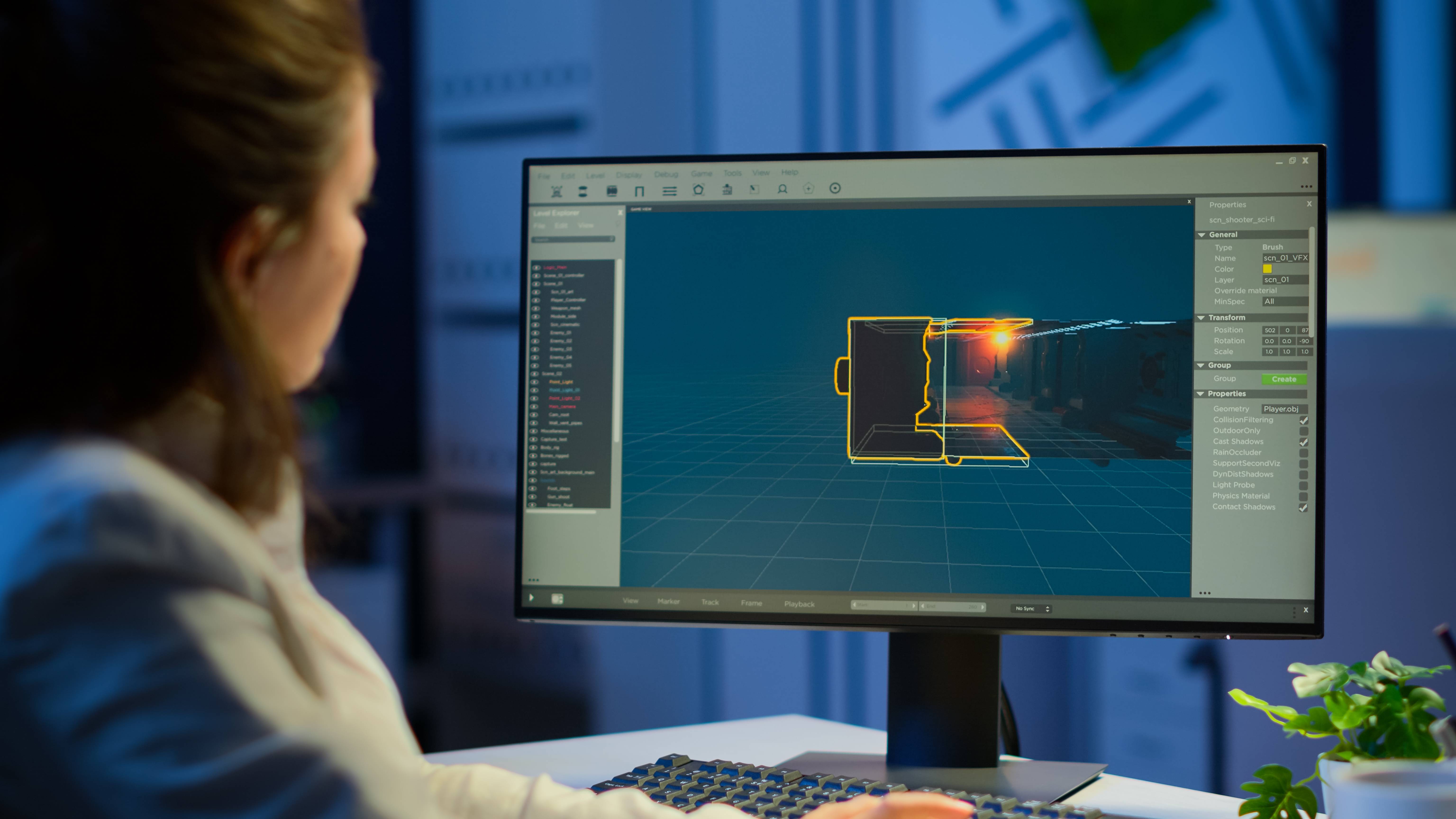 creator working with AI thumbnail generator
