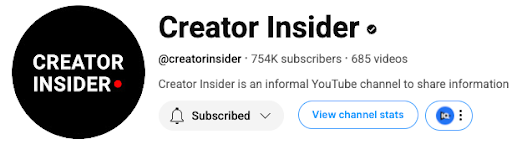Creator Insider YouTube Channel