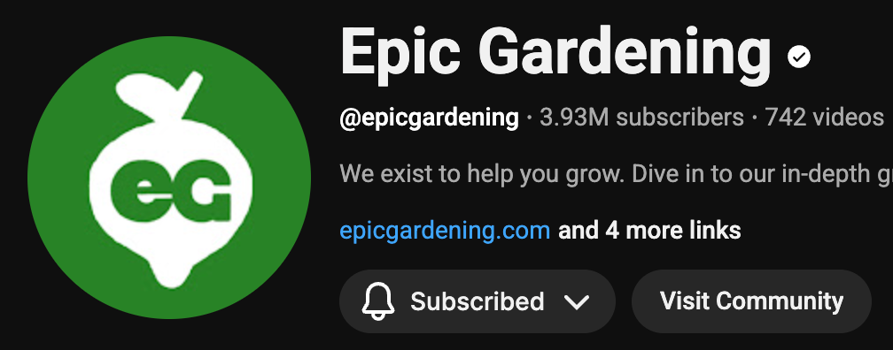 Epic Gardening's YouTube profile picture
