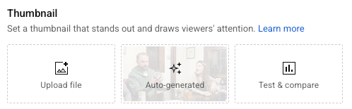 YouTube's Test & Compare feature