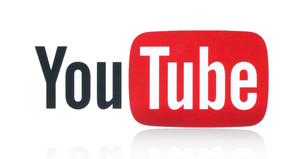 YouTube logo with red play button icon representing online video streaming platform